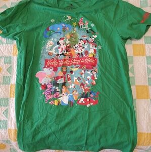 Disney Green T-Shirt - Jolly Holly Days